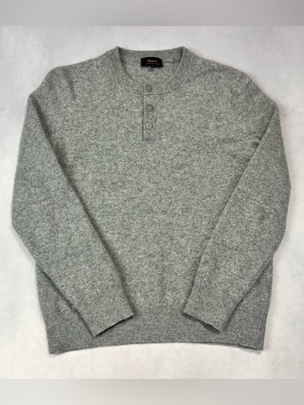 Quince Cashmere Henley Sweater